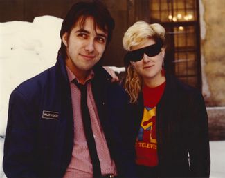 Сергей Курехин и Джоанна Стингрей в 1985 году